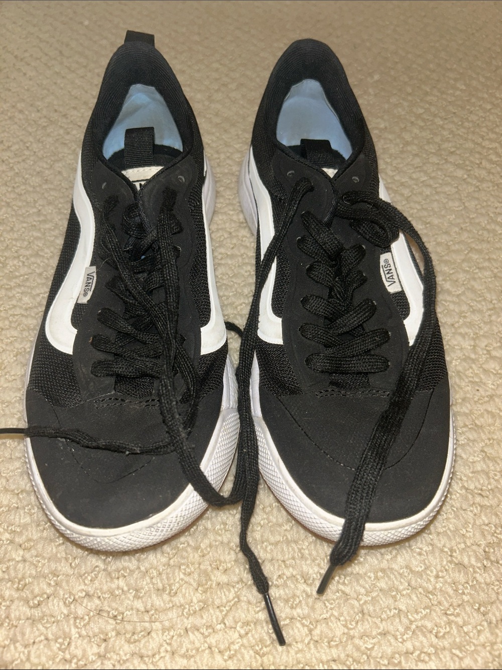 Vans Black and White Low-Top Sneakers